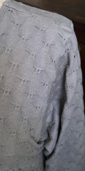 3/4 Sleeve 3/4 Length Gown WAFFLE