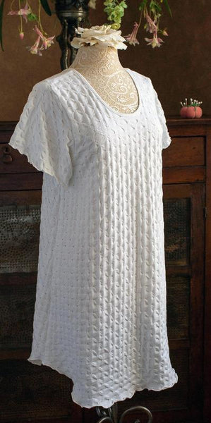 Short Sleeve Short Gown WAFFLE