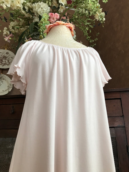 GLORIA Flutter Sleeve Short Knee-Length Gown