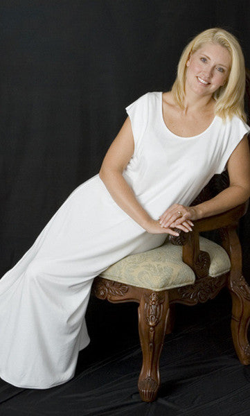 white christmas dresses Pima Long Sleeve Nightgown in Hydrangea main image 1