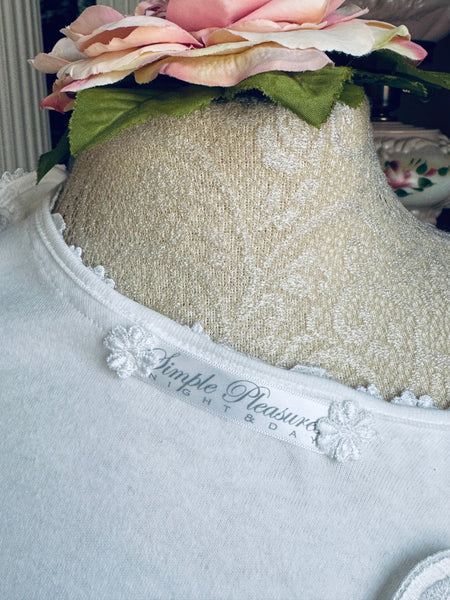 Cotton Bed Jacket Simple Pleasures Couture