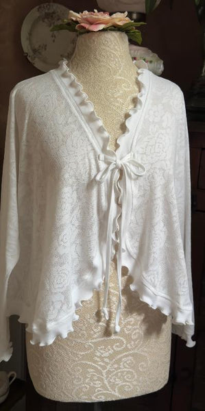 Cotton Bed Jacket LACE