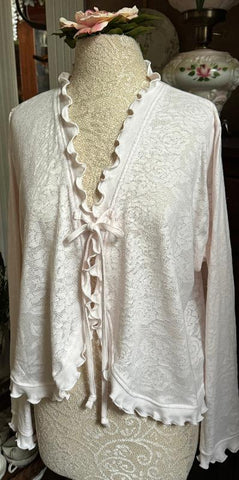 Cotton Bed Jacket LACE