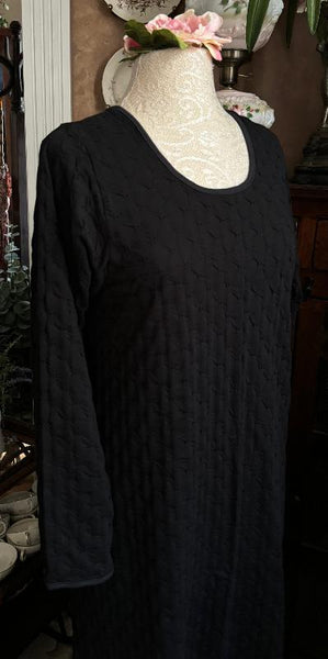 Long Sleeve Long Gown WAFFLE