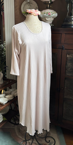 3/4 Sleeve 3/4 Length Gown SHADOW STRIPE