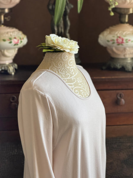 Long Sleeve Long Gown INTERLOCK