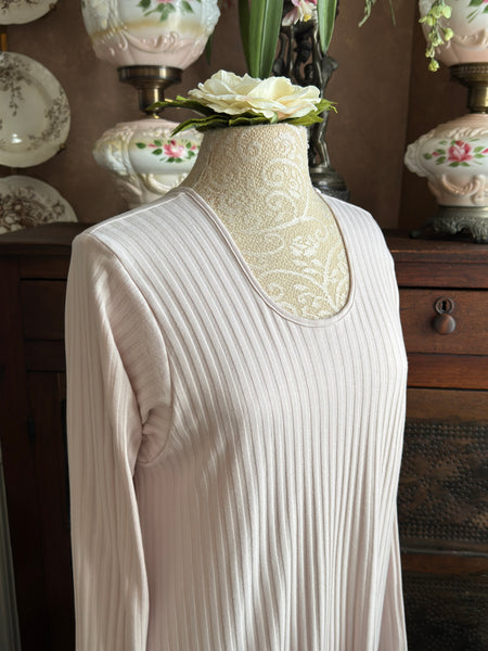 Long Sleeve Long Gown SHADOW STRIPE