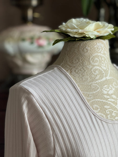 Long Sleeve Long Gown SHADOW STRIPE