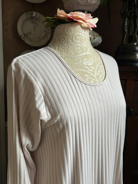 3/4 Sleeve 3/4 Length Gown SHADOW STRIPE