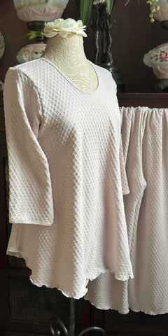 3/4 Sleeve Long Top & Palazzos DOT