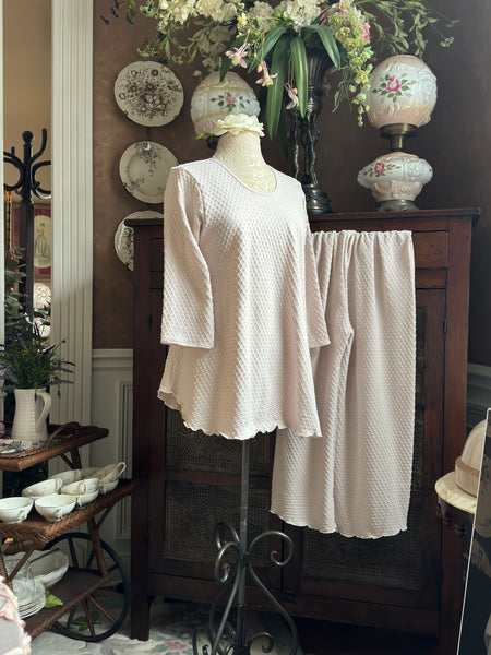 3/4 Sleeve Long Top & Palazzos DOT