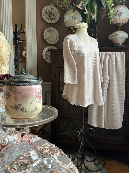 3/4 Sleeve Long Top & Palazzos DOT