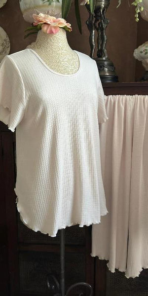Short Sleeve Long Top & Palazzos Check Collection