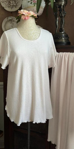 Short Sleeve Long Top & Palazzos Check Collection