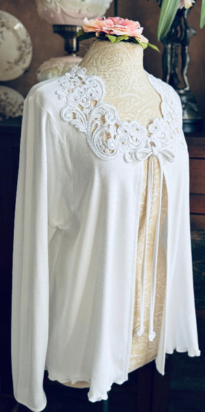 Cotton Bed Jacket Simple Pleasures Couture