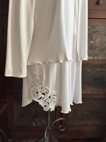 Long Sleeve Short Gown Simple Pleasures Couture