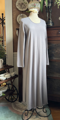 Long Sleeve Long Gown INTERLOCK