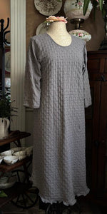 3/4 Sleeve 3/4 Length Gown WAFFLE