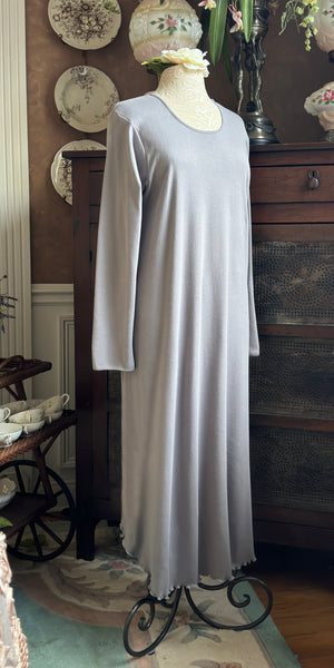 Long Sleeve Long Gown INTERLOCK