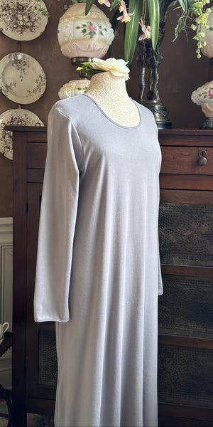 Long Sleeve Long Gown INTERLOCK