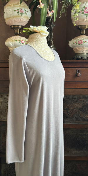 Long Sleeve Long Gown INTERLOCK