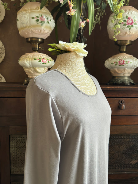 Long Sleeve Long Gown INTERLOCK