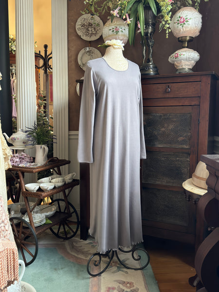 Long Sleeve Long Gown INTERLOCK