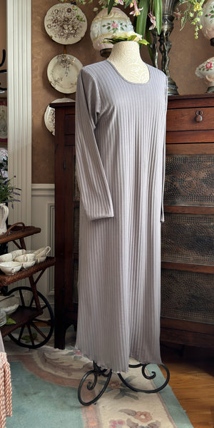 Long Sleeve Long Gown SHADOW STRIPE