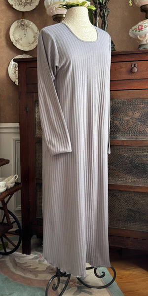 Long Sleeve Long Gown SHADOW STRIPE