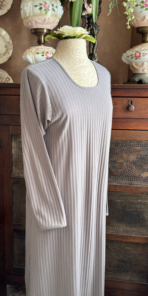 Long Sleeve Long Gown SHADOW STRIPE