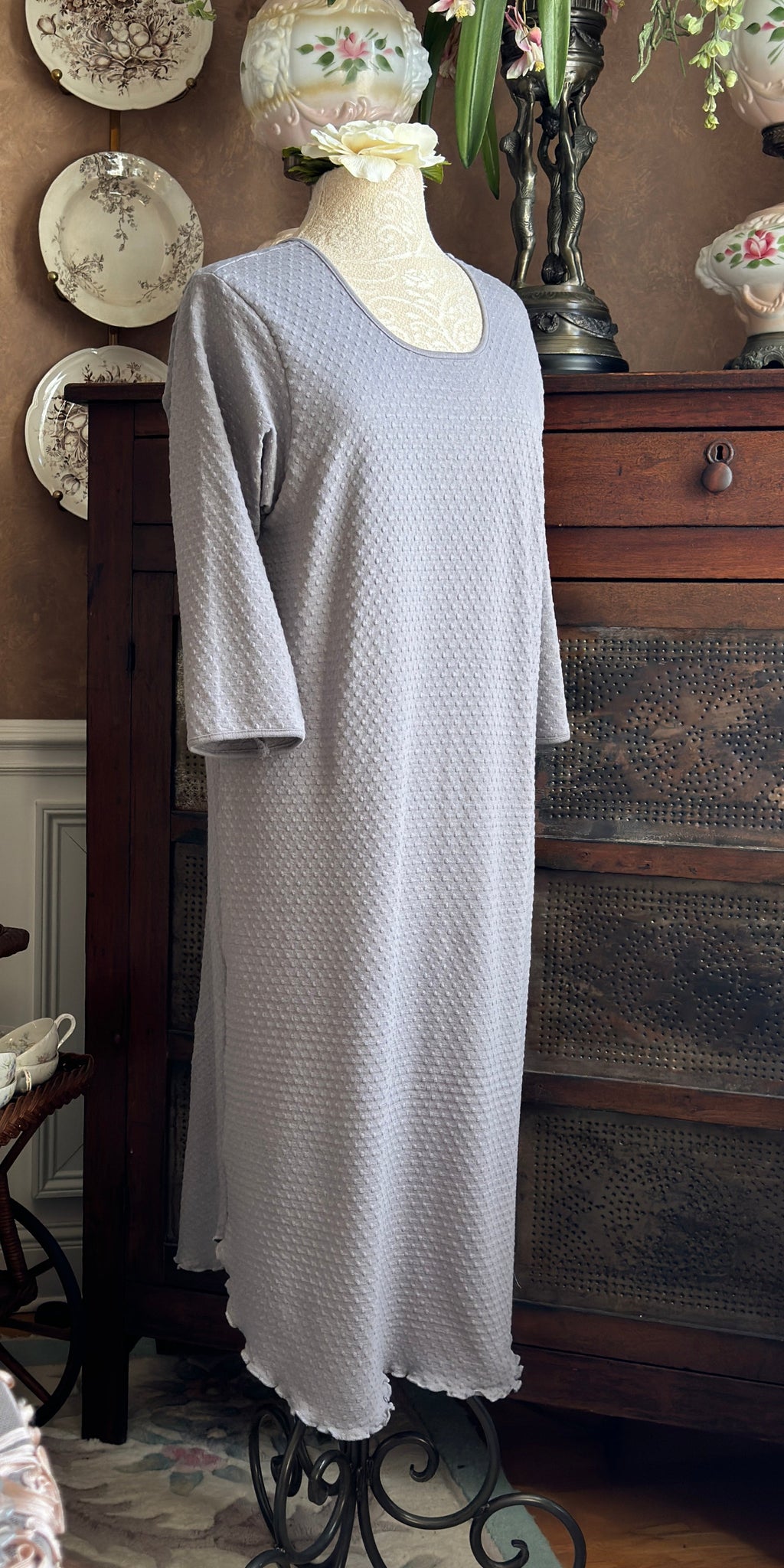 3/4 Sleeve 3/4 Length Gown DOT