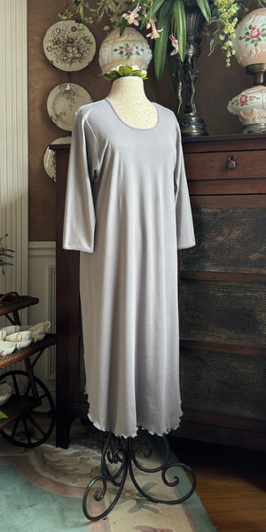 3/4 Sleeve 3/4 Length Gown INTERLOCK