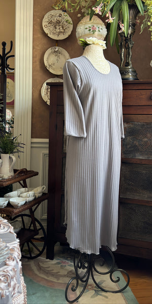 3/4 Sleeve 3/4 Length Gown SHADOW STRIPE