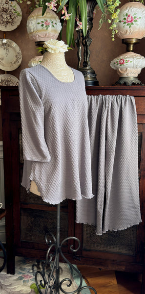 3/4 Sleeve Long Top & Palazzos DOT