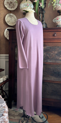 Long Sleeve Long Gown INTERLOCK