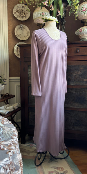 Long Sleeve Long Gown SHADOW STRIPE