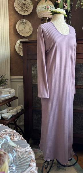 Long Sleeve Long Gown SHADOW STRIPE