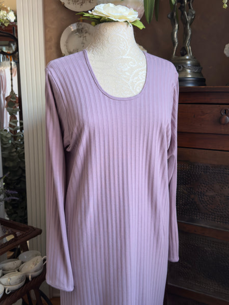 Long Sleeve Long Gown SHADOW STRIPE