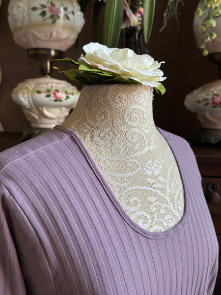 Long Sleeve Long Gown SHADOW STRIPE