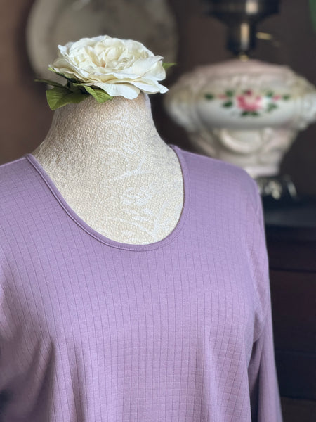 3/4 Sleeve 3/4 Length Gown CHECK