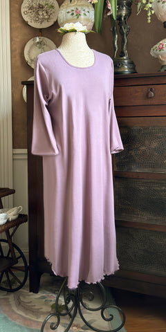 3/4 Sleeve 3/4 Length Gown INTERLOCK