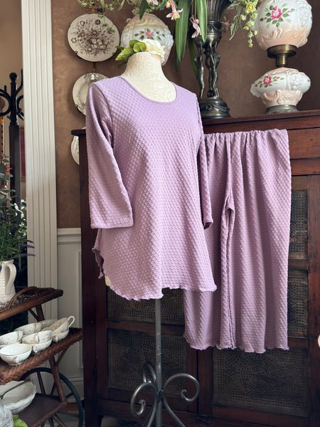 3/4 Sleeve Long Top & Palazzos DOT