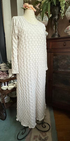 Long Sleeve Long Gown WAFFLE