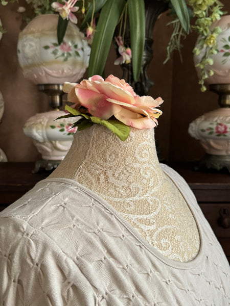 Long Sleeve Long Gown WAFFLE