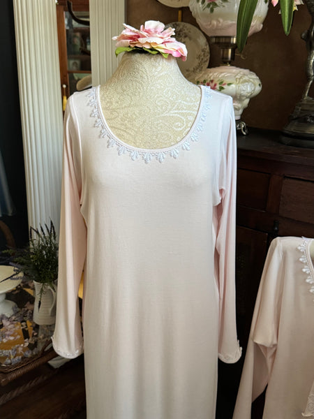 ADELAIDE Long Sleeve Ballet Length Nightgown