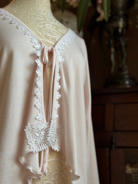 Supima Cotton Bed Jacket ADELAIDE TinaEvaRenee Couture
