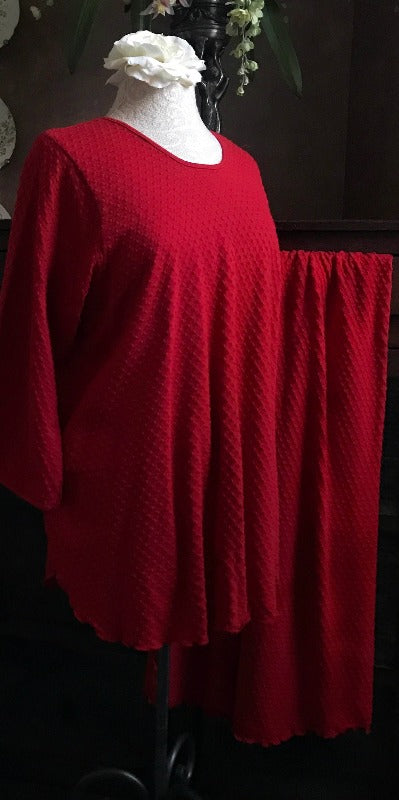 Vibrant Brights 3/4 Sleeve Long Top & Palazzos DOT