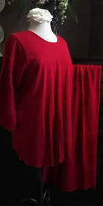 Vibrant Brights 3/4 Sleeve Long Top & Palazzos DOT