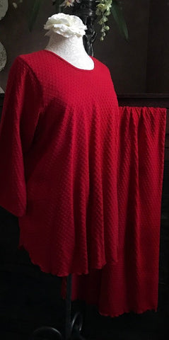 Vibrant Brights 3/4 Sleeve Long Top & Palazzos DOT
