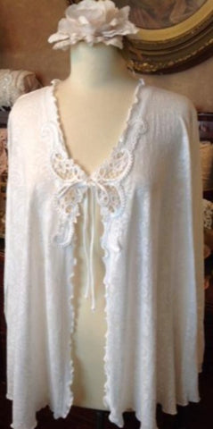 Lace Peignoir Bed Jacket